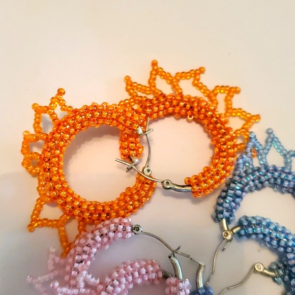 Set of 3 SDE Designs Bead Artist Earrings - Picture 8 of 9